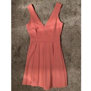 Iris Coral Dress with bow on back